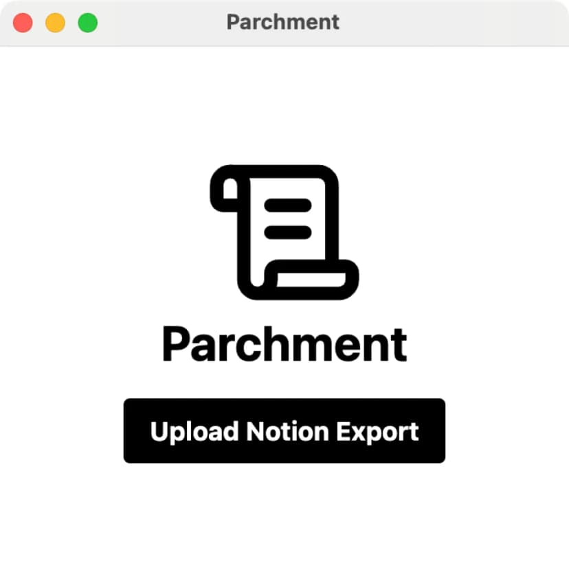 Parchment app screenshot